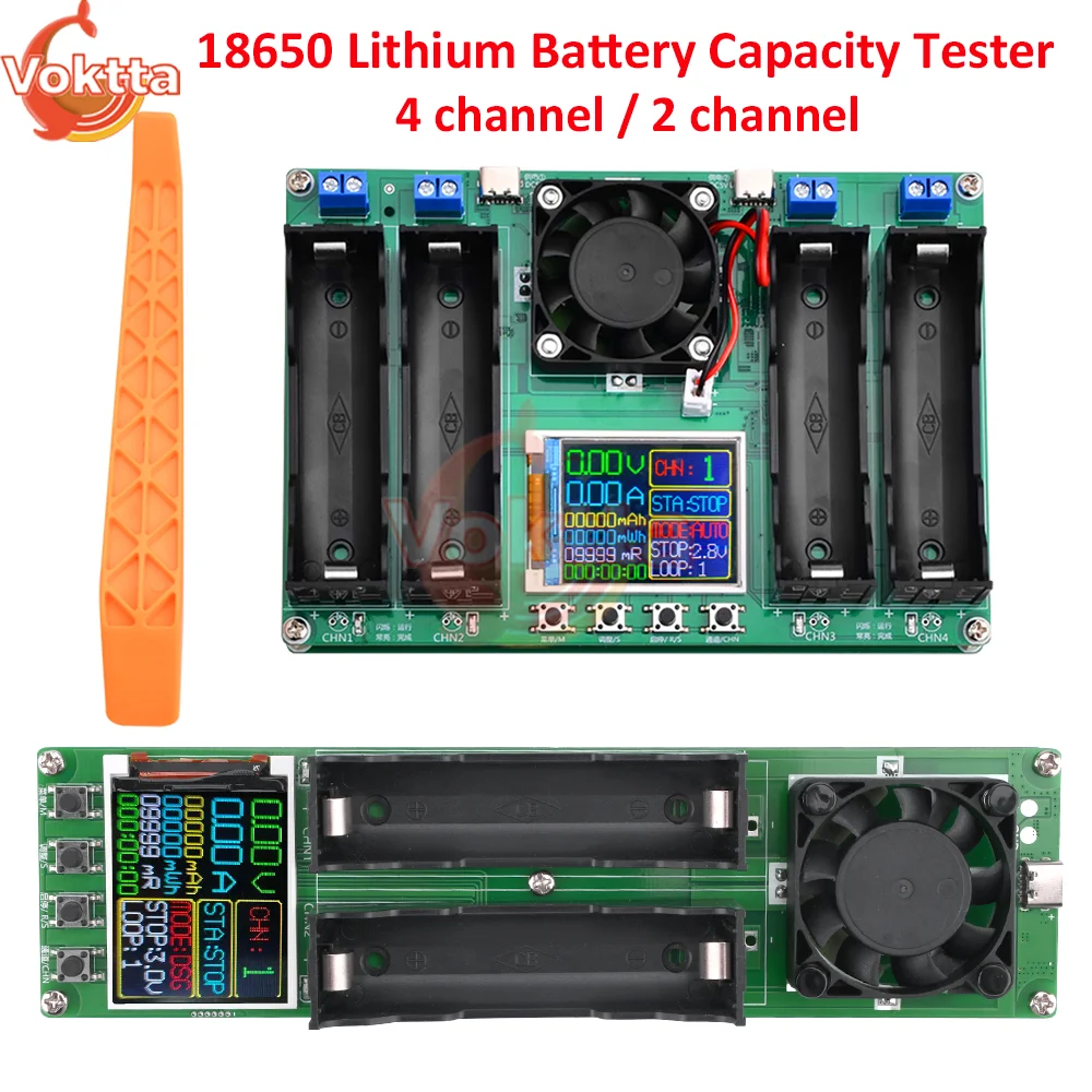 Lítio Bateria Capacidade Tester Mmwh Resistência Interna Tester Auto Carregamento e Descarregamento Módulo Detector de Energia 18650