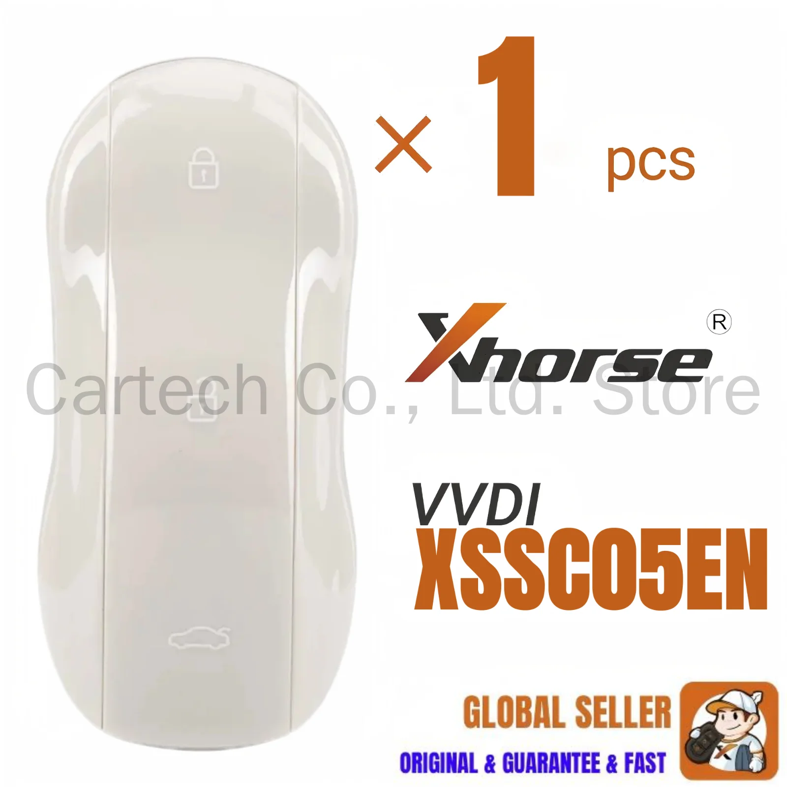 

1PCS XHORSE XSSC05EN XM38 TOY.T Univesal Smart Key Supercar Style Marble Grey Color