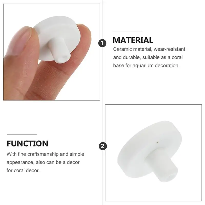 خزان الأسماك المرجان قاعدة رف خزان الأسماك زر قاعدة T-شكل السيراميك المرجان Frag التوصيل حوض السمك المرجان الاستنساخ قاعدة تربية