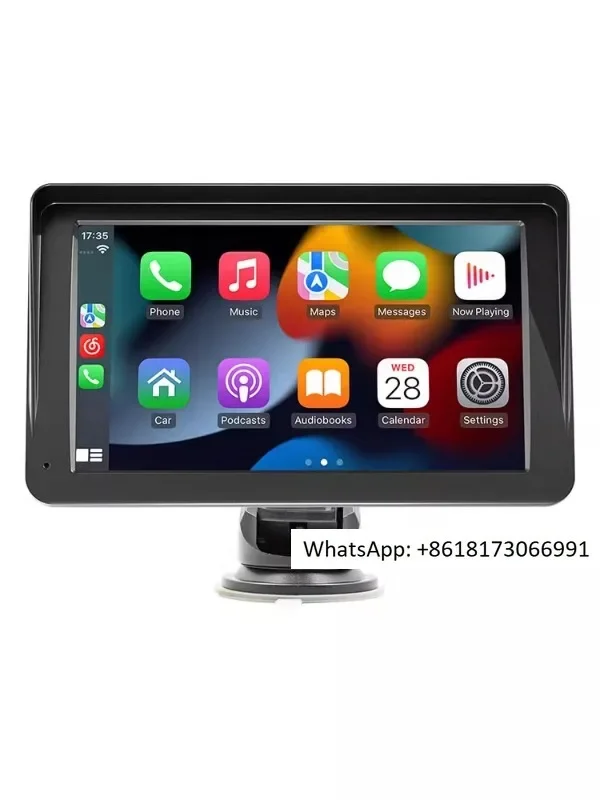 

7-inch portable car MP5 player with wireless CarPlay support for reversing camera