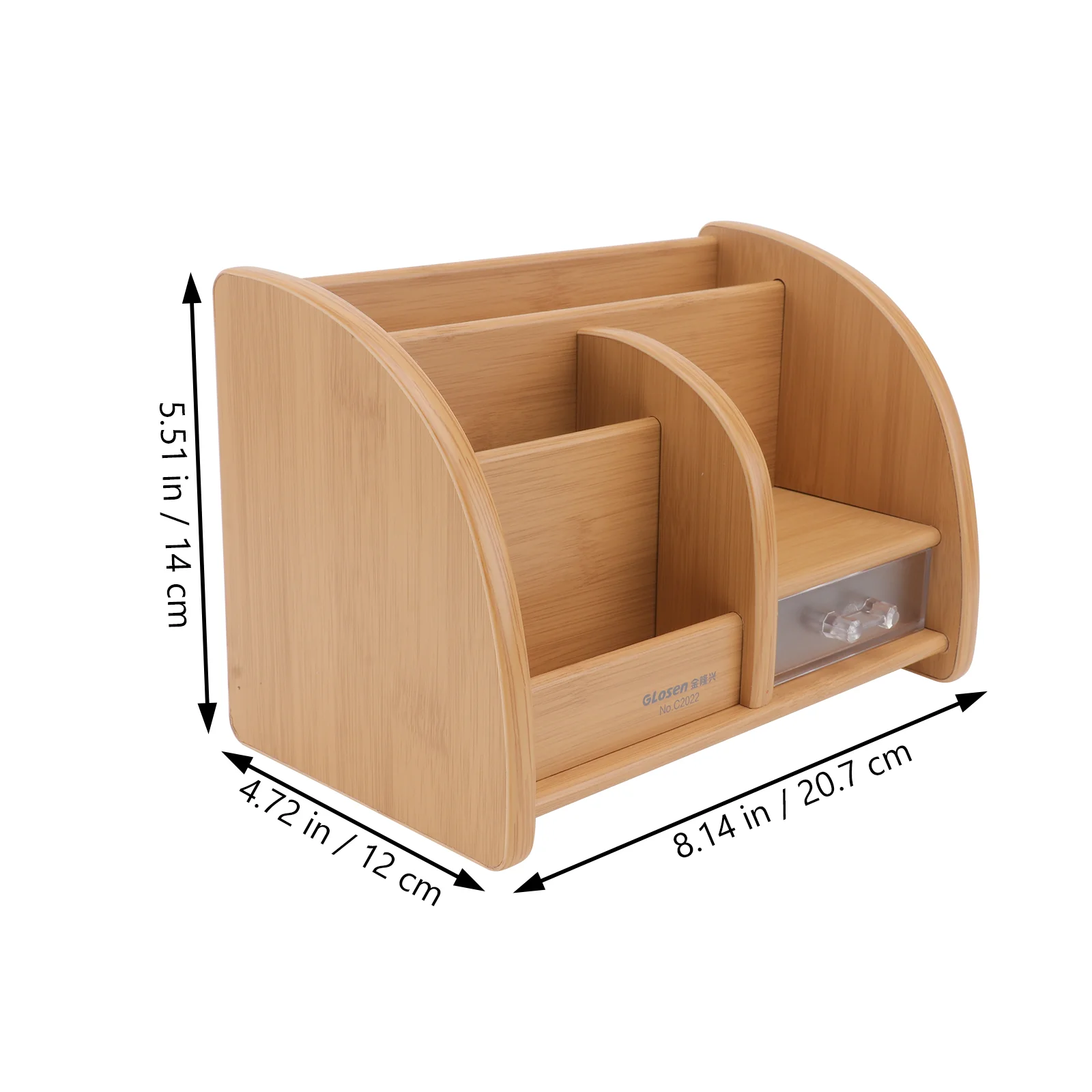 Wooden Desk Organizer Multi-Functional DIY Pen Storage Box Storage Box Desktop Stationary Storage Rack for Home Office and