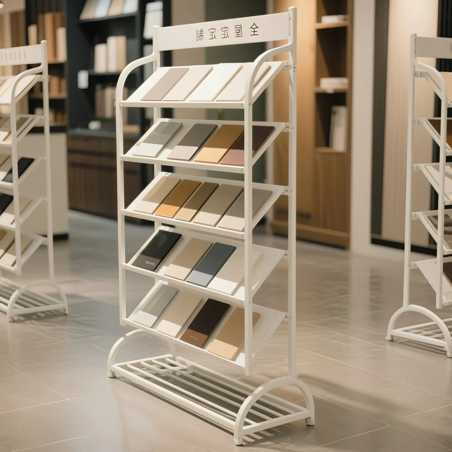 Aluminum gusset integrated ceiling sample rack Tile rack Ceramic stone display cabinet Clothing cabinet door panel Color plate