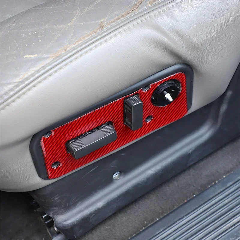 

For Hummer H2 2003-2007 Accessories Soft Carbon Fibres Car Interior Seat Adjustment Switch Panel Decoration Sticker