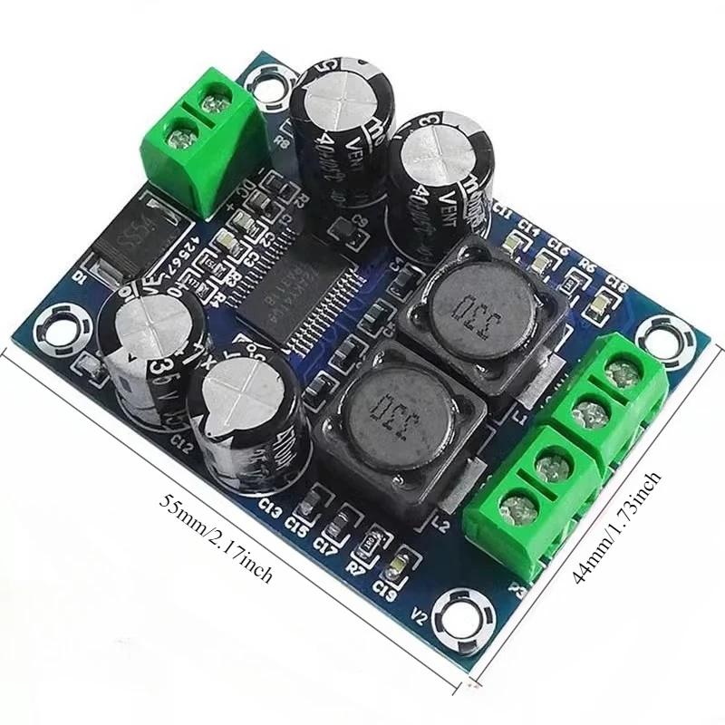 2pcs XH M311 Mini TPA3118 Digital Audio Amplifier Board Mono 60W Class D Power Amp Module for DIY Speaker