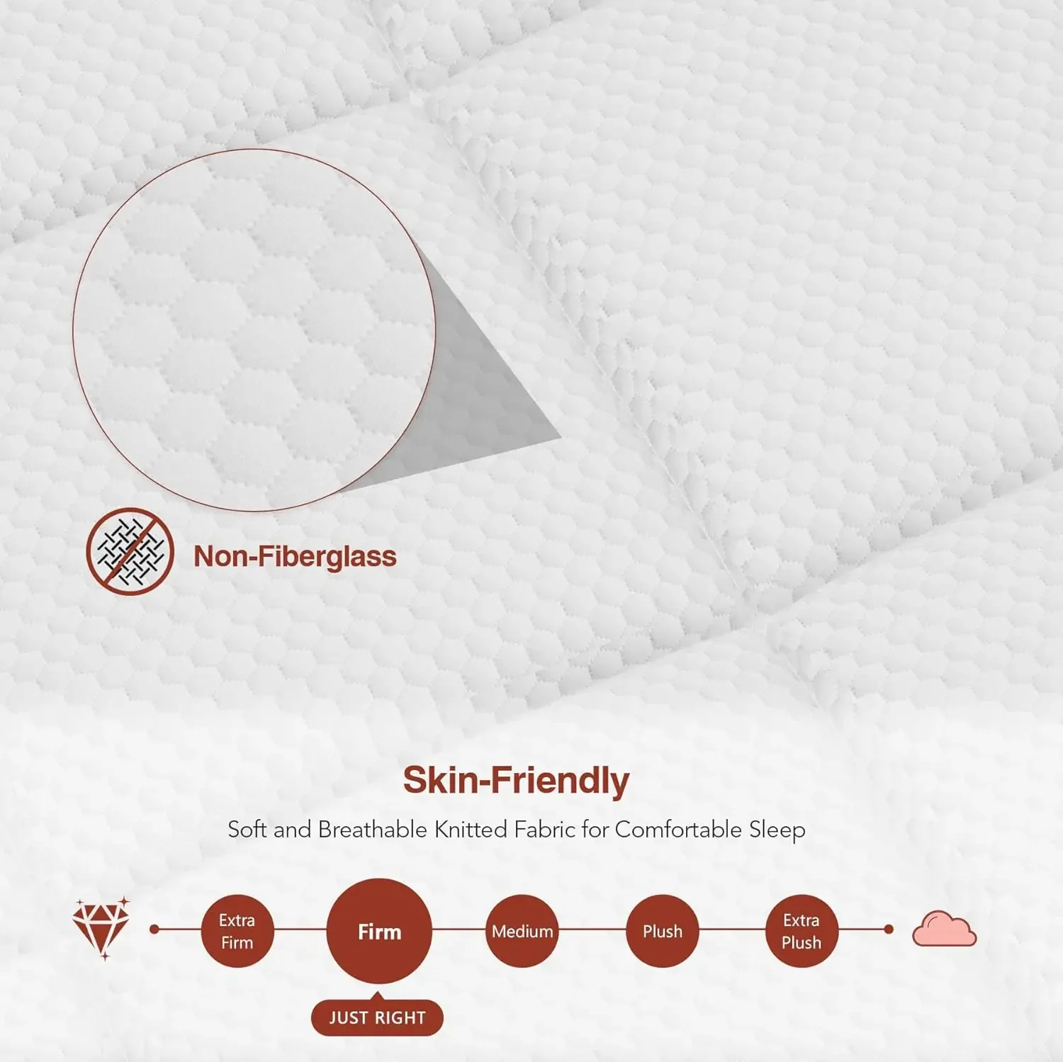 Gel Memory Foam and Pocket Springs, King Mattress in a Box, Pressure Relief & Upgraded Support, Breathable & Cooling Farbic image 4
