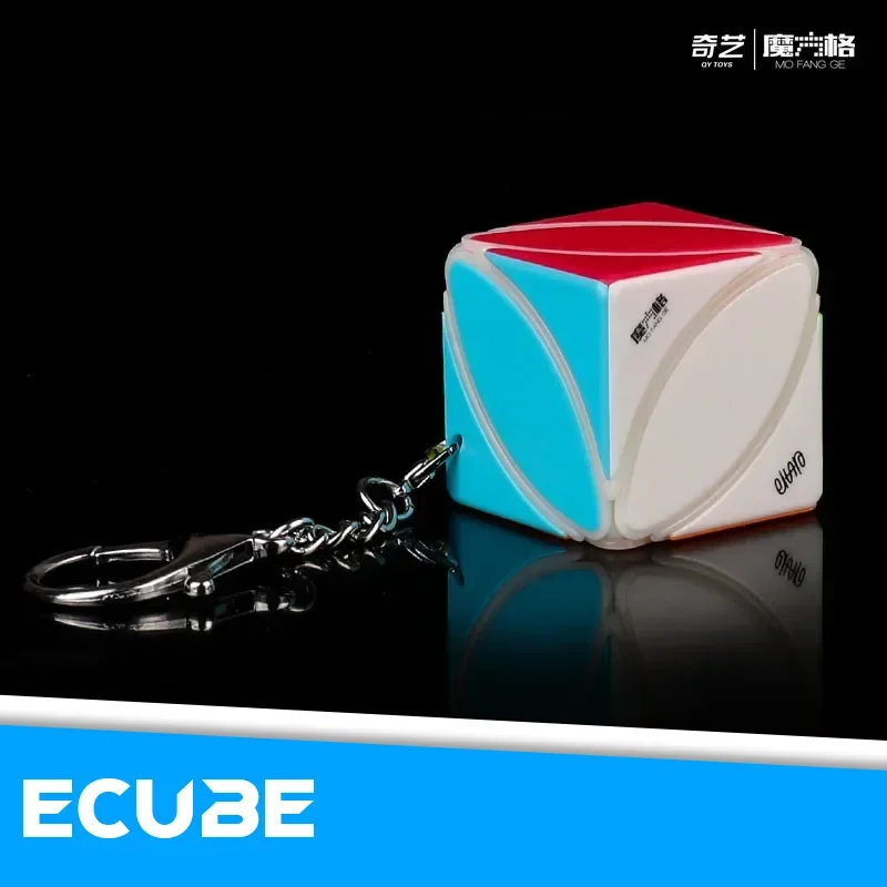 [ECube] QiYi Mini Chaveiro MoFangGe Ivy piraminx 2x2 3x3 engrenagem Cubo Mágico quebra-cabeça Pingente Corrente cubo magico Brinquedos Crianças