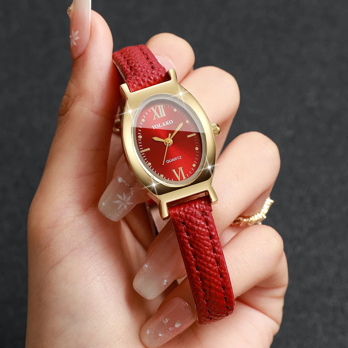 Elegant Ultra-thin Leather Strap Women Watches Fashion Roma Dial Ladies Quartz Wristwatches Relogio Feminino ClockWithout Box