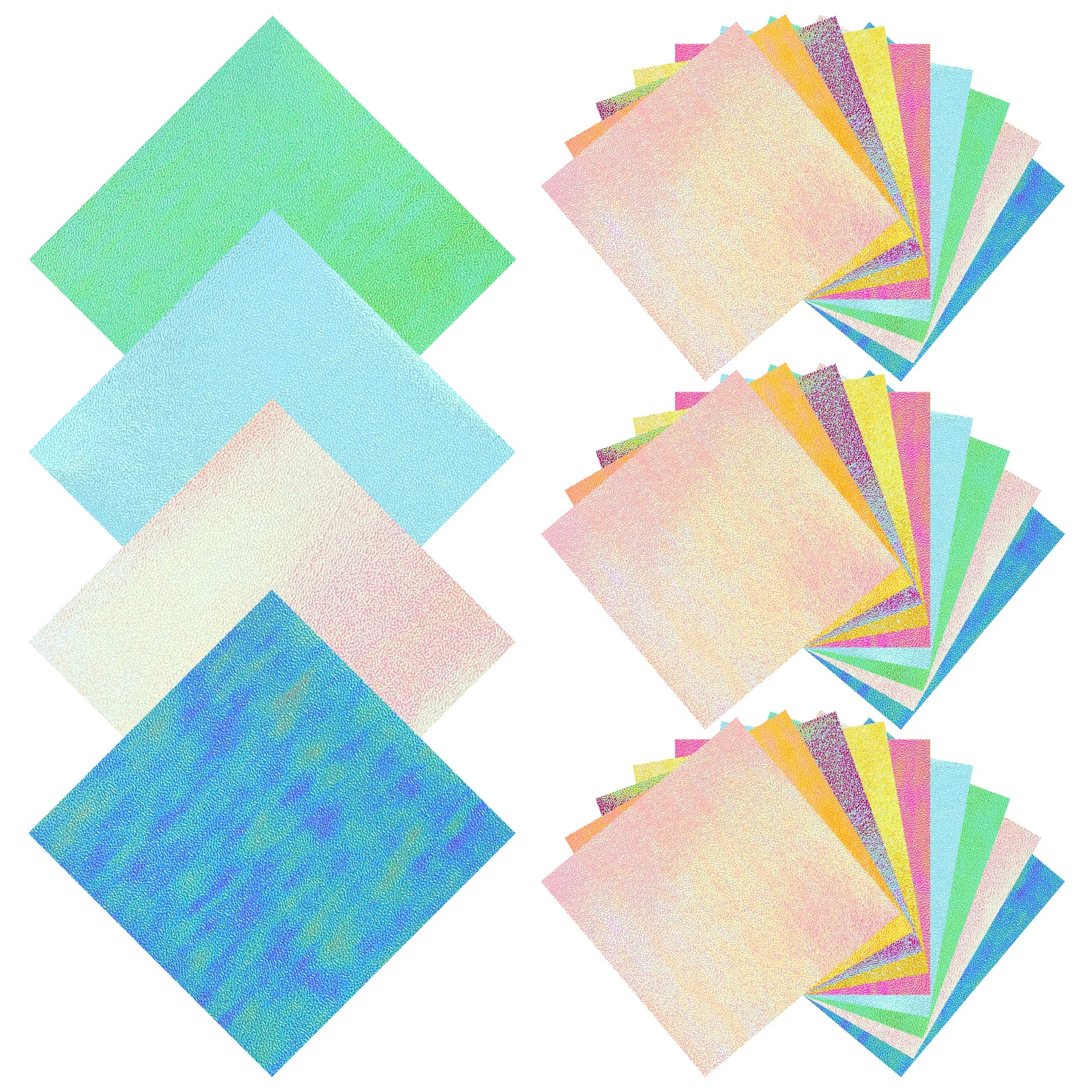50Pcs Colorful Origami Paper Set for DIY Craft Projects Lightweight Folding Sheets for Handmade Art Gifts Classroom