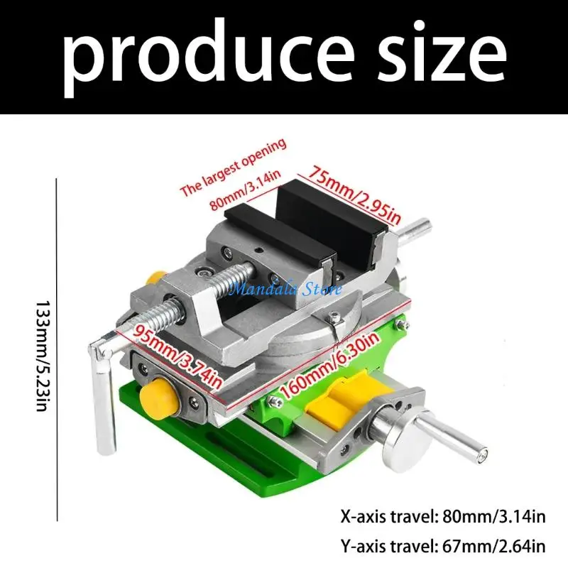 U2JC 작업장 효율성을 위한 이중 스케일 제어 및 90° 각도 조절 기능을 갖춘 경량 알루미늄 회전 베이스 드릴링 정밀 바이스