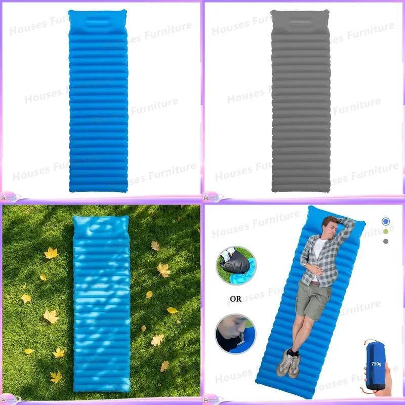 Ultra Light Waterproof Inflatable Sleeping Pad 8.5cm Thick Nylon TPU Compact Double Lock Portable Durable Mattress for