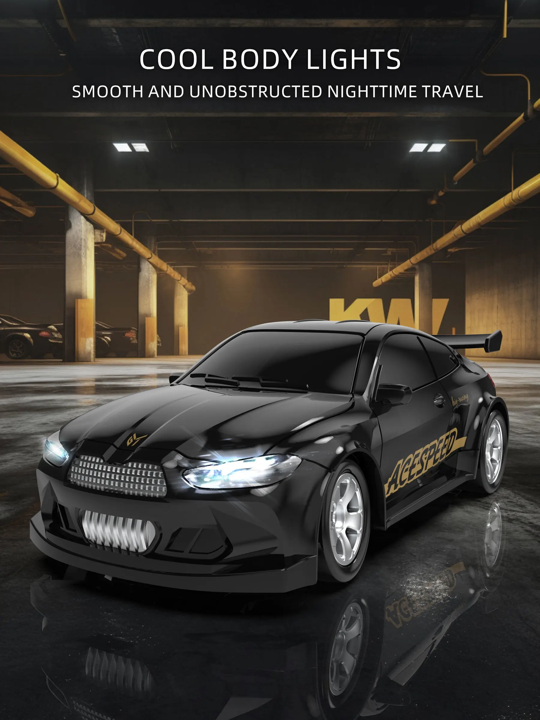 New 4WD 2.4GHZ RC Simulation Mini Drift Car Palm Racing Model Desk Toys 1/64 Scale Remote Control Car Gift for Children Boys.
