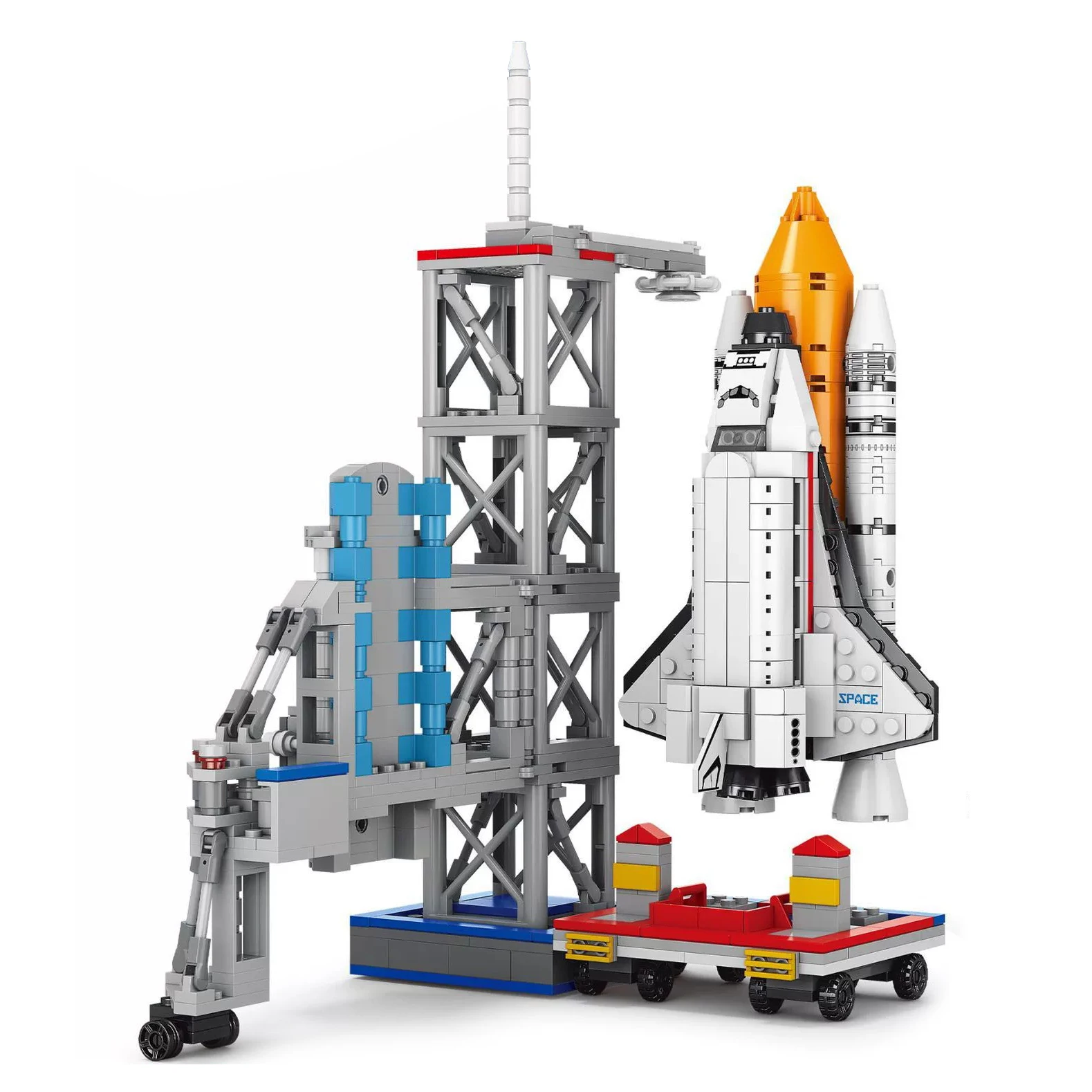 

MOC космическая база микро строительные блоки ракета космический корабль астронавт кирпичи головоломки игрушки подарок для мальчиков