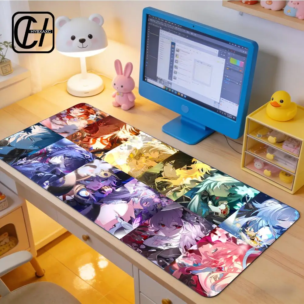 H-Honkai S-Star Rail Mouse Pads E-Sports Gaming Mouse Pad Oversize Personalized Desk Pad Keyboard Mouse Pad Carpet HYBXXC