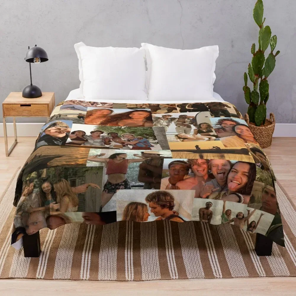 

Rudy Pankow, Chase Stokes, Madelyn Cline, Madison Bailey, Jhonathan Davis Throw Blanket Custom Bed covers Thins Blankets