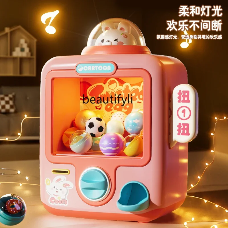 Egg Twister Children's Toys Small Home Mini Games Coin Scratch Doll Machine Birthday Gift