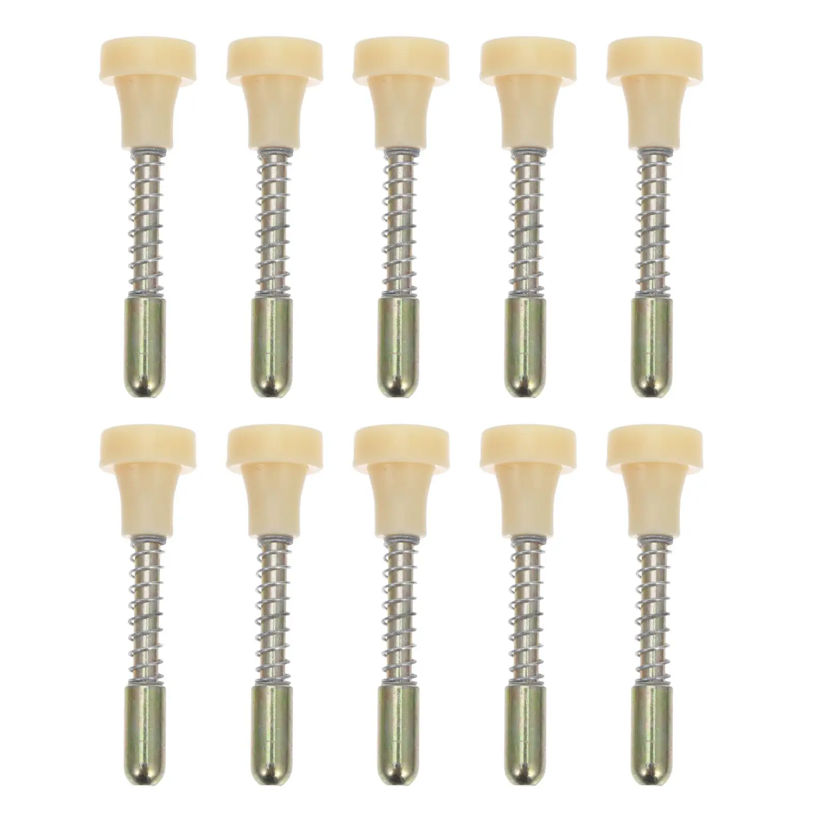 

10pcs Spring Latch Window Screen Parts Plunger Pins Hardware Replacement Iron Sturdy Adjustable DoorLatch Metal Spring Plunger