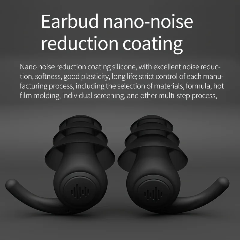 1pair Anti Noise Silicone Earplugs Swimming Ear Plugs Isolation Interference for Work Sleeping Surf Soft Comfort Ear Protector