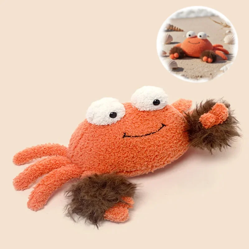 22 cm Nette Haarige Krabbe Plüsch Spielzeug Werfen kissen Simulierte Begleiten Puppe Weiche Haut-freundliche Schlafzimmer Ornamente Geschenke Für kinder
