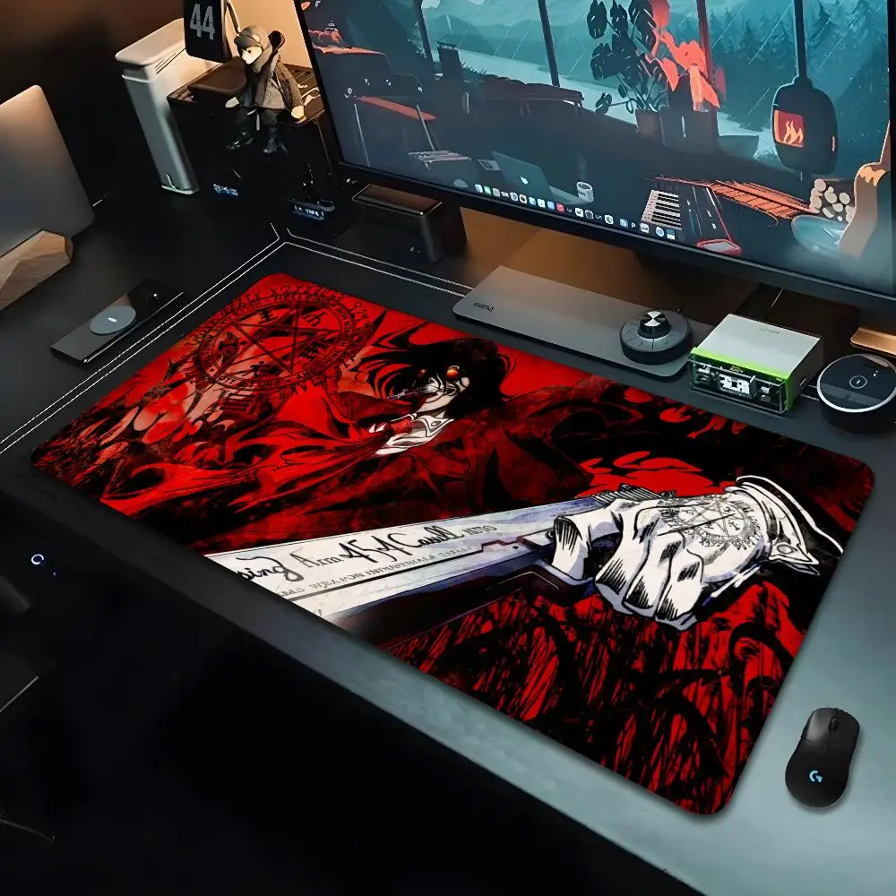 Hellsing Alucard Mouse Pad Cartoon Lockedge Large Gaming Pad Computer Gamer Keyboard Mouse Mat Desk Mousepad for PC Desk Pad