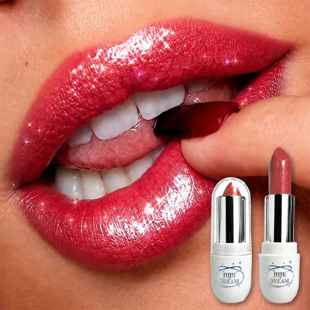 Matte/Gloss Lipstick, Long-Lasting Moisturizing Lip Color, Multiple Colors Hexagon Makeup Lipstick for Daily Party