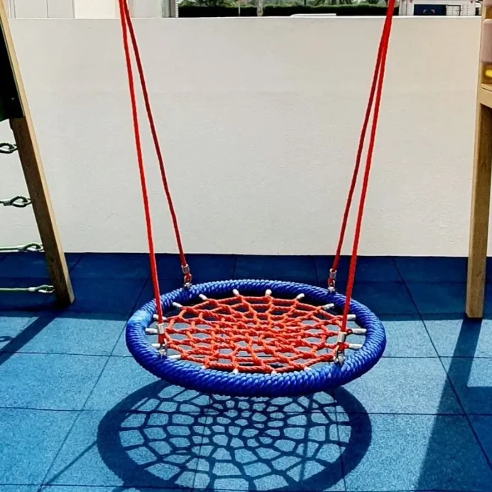 Outdoor Playground Plastic Board Children Swing with Rope