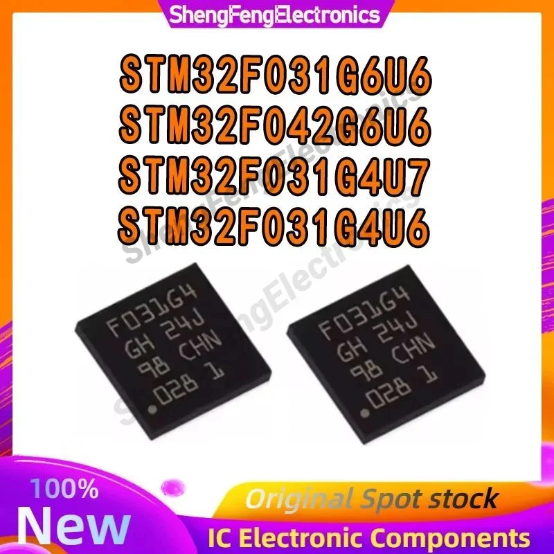 

STM32F031G4U6 STM32F031G4U7 STM32F031G6U6 STM32F042G6U6 STM32F031G4 STM32F031G4 STM32F031G6 STM32F042G6 STM IC MCU Chip QFN28