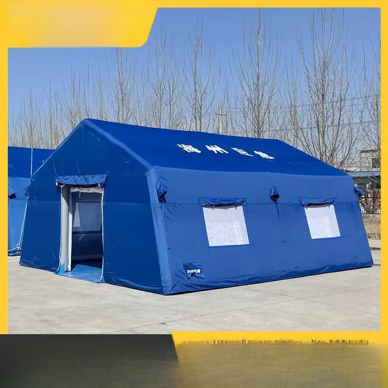 Inflatable outdoor emergency disaster relief tent Large medical epidemic prevention isolation Portable exercise command