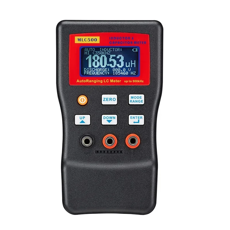 

MLC500 Digital LC RC Capacitance Inductance Meter 500kHz Professional LCD Oscillation Multimeter 0.01pF 100mF SMD Clip Option