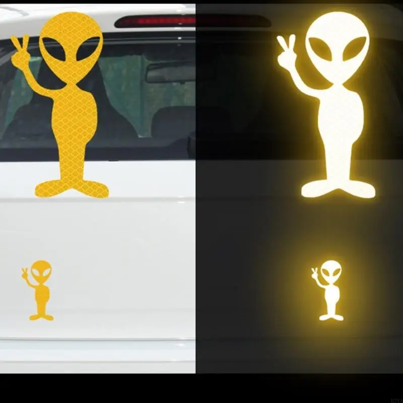 

5pcs Alien Offeructor Stickers для мотоциклевого окна водонепроницаемые мотоциклевые наклейки на мотоцикле
