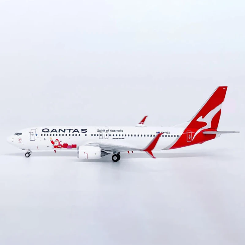 دييكاست 1:400 مقياس سبيكة Qantas B737-800 VH-VZX نموذج طائرة كلاسيكي الانتهاء ثابت جمع حلية هدية العرض