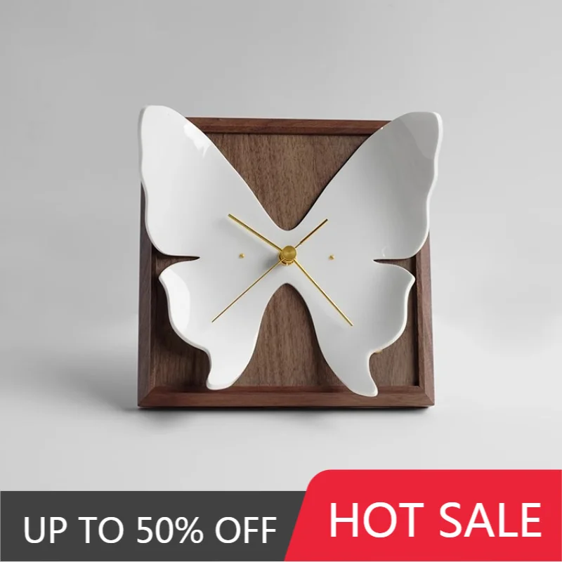Modern Living Room Decoration Wall Clock Flower Design Mute Clock Mural Bedroom Wall Clock Restaurant Desktop Gadgets Home Decor