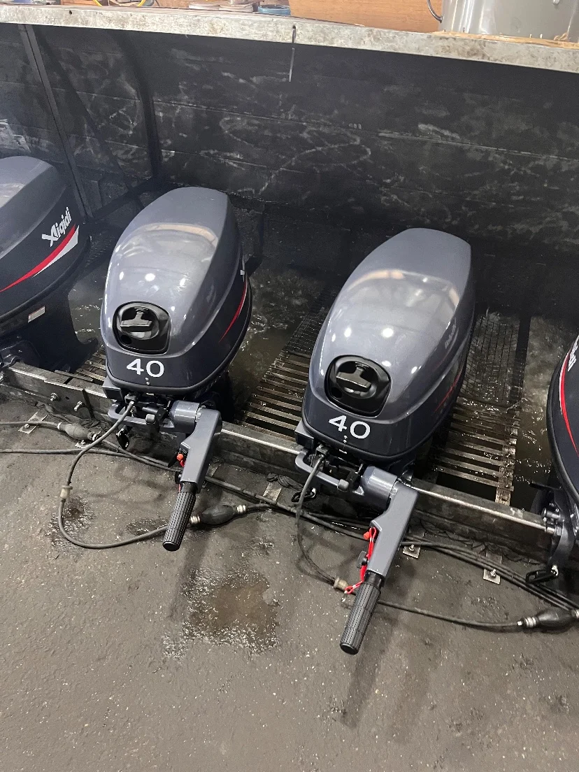 Saltwater-Resistant 40HP Manual Start Boat Engine for Inflatable Boats