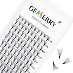 10D Premade Russian Volume Fans Eyelash Extensions Makeup Premade Volume Fans Short Stem Lashes Natural Faux Mink Eyelashes Fans
