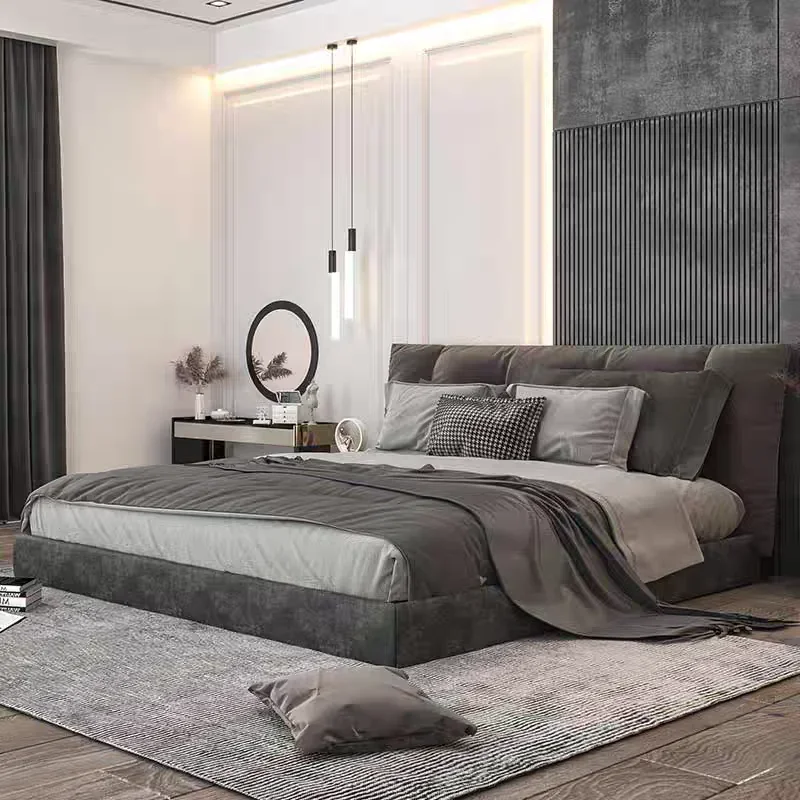 

Итальянский стиль, винтажная двуспальная кровать, дизайнерская кровать для главной спальни, расслабляющая свадебная кровать, мягкая кровать принцессы Cama Casal King Size, комплект мебели