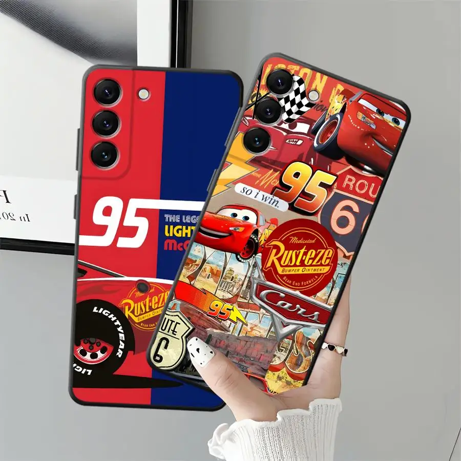 Etui na telefon Disney Cool McQueen z miękkim tyłem do Samsung Galaxy A04 A03 A07 Note 20 Ultra 9 10 A05 A06 A30 A40 A10 A20 A01 A02