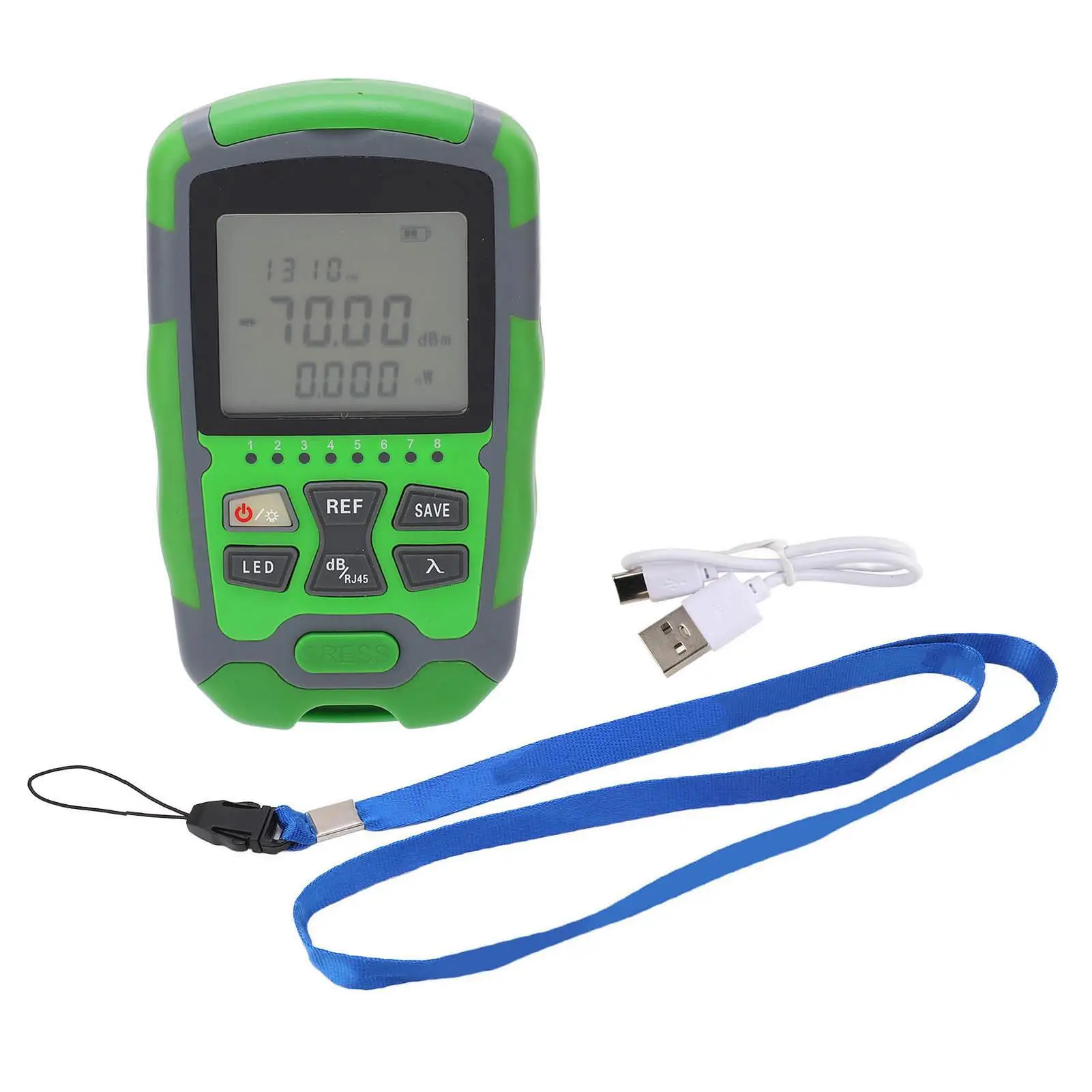 AUA-MC7 Mini Optical  Power Meter -70 to +10 dBm Digital Display Tester for Charging Cables &  Testing