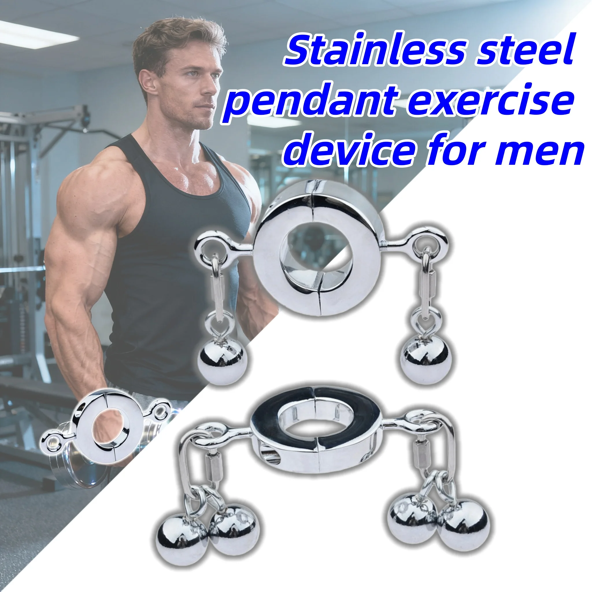 

Подвесное кольцо из нержавеющей стали, упражнения для физики мужских мышц, многоразовые, повышающие тренировки для взрослых мужчин, спортивное оборудование для домашнего использования