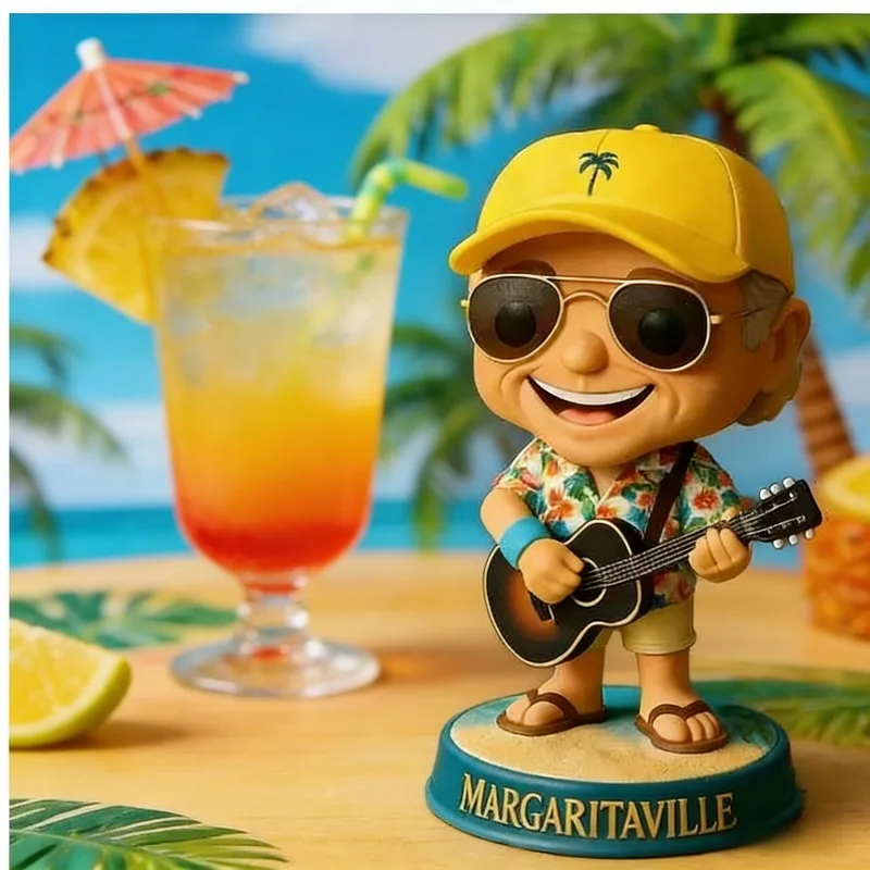 Tropical Rock Jimmy Buffett Figure Margaritaville Collectible Bobblehead