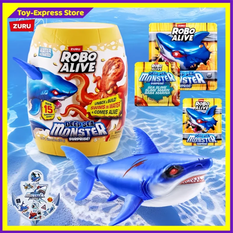

Игрушки-сюрпризы ZURU Robo Alive: Морские монстры (Акула, Осьминог) — Коллекционные фигурки для детей, подарок на день рождения