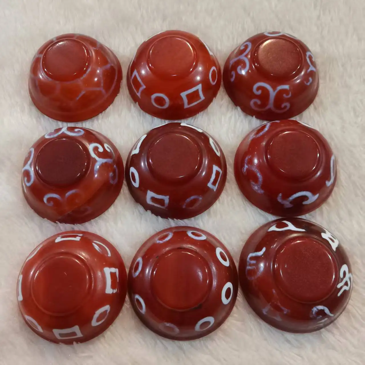 1pcs/lot Natural Red Agate small Tea Cup different Patterns high quality for Drinking tea collection
