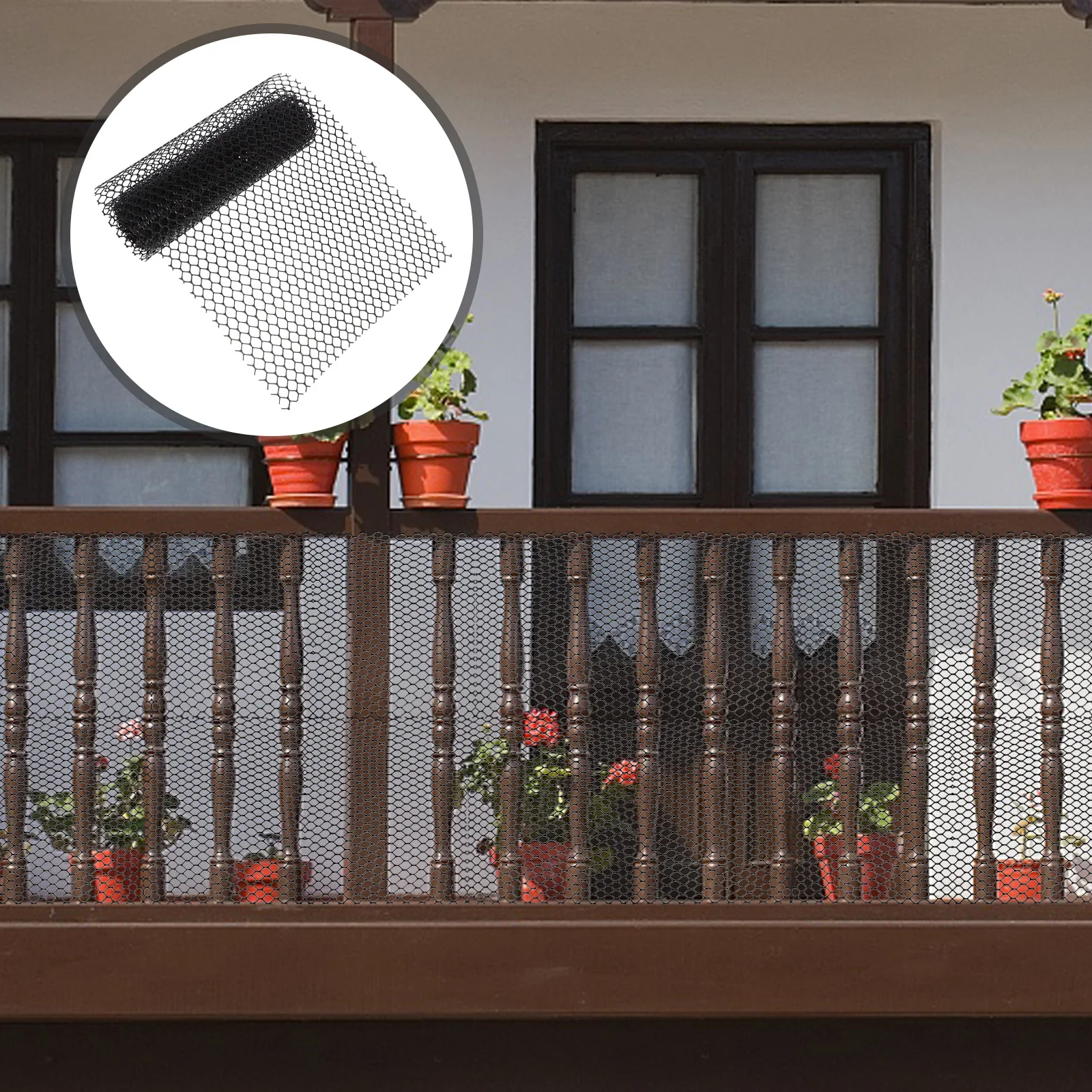 

3M Balcony Protective Net Hdpe Safety Mesh for Child Pet Fall Prevention Trim-to-Fit Stair Railing Proof Mesh Outdoor Indoor