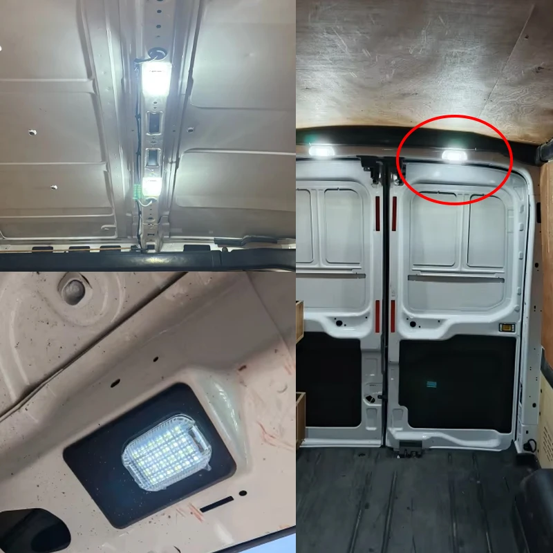 6/10/20PCS LED Interior Dome Light For Ford Transit 150/250/350/350 HD 2015-2024 Transit Connect Transit Custom Cargo Dome Lamp