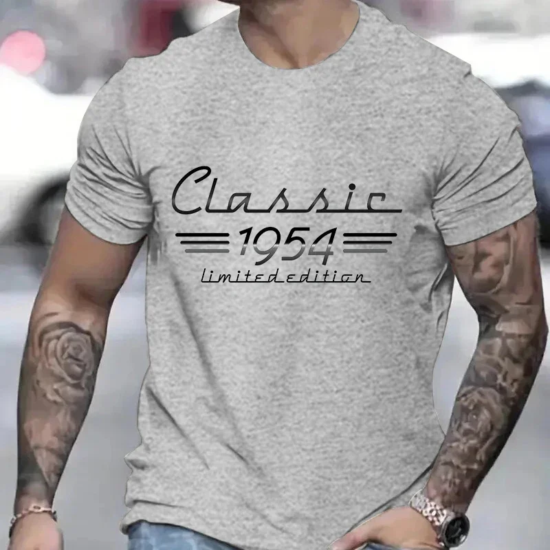 T Shirt for 70th Birthday Auto Owner Classic 1954 Car Lover Shirt Born in 1954 Tshirt 70th Retro Vintage Turning 70 Mechanic Tee