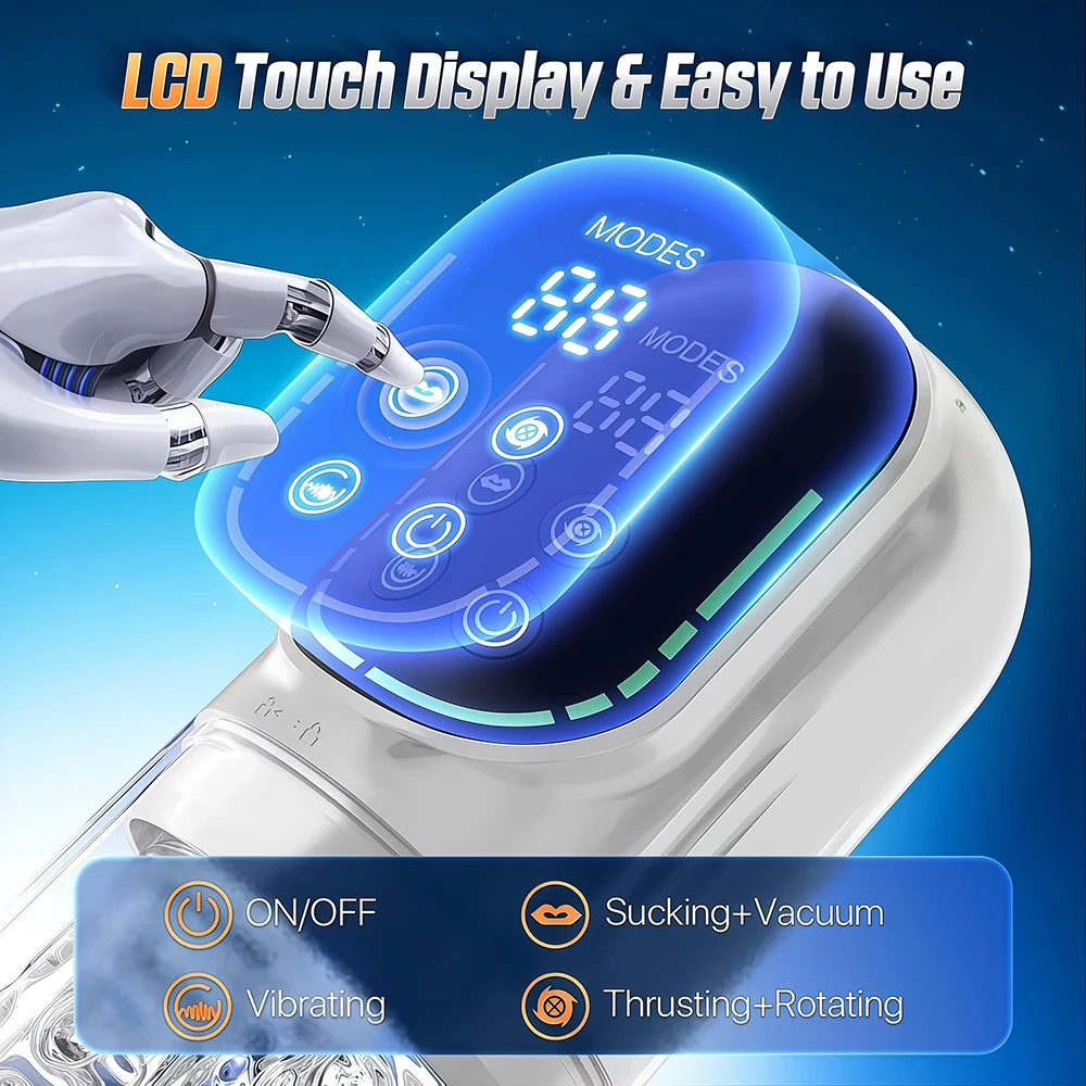 Automatic Masturbation Cup For Men With Thrusting And Rotation_voghion.com