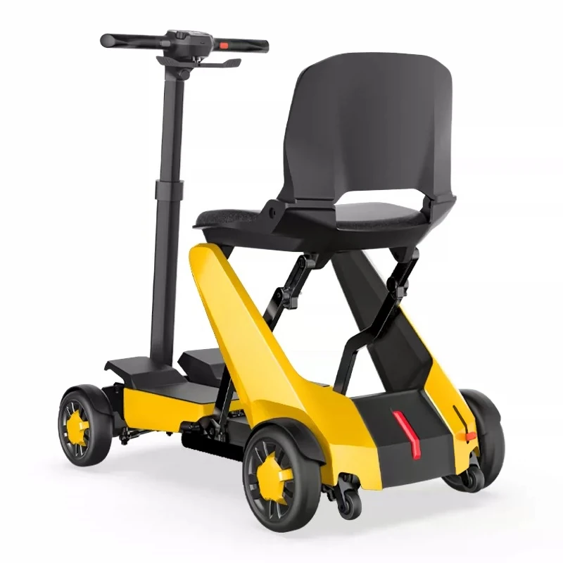 Remote control automatic folding the elderly scooter fashionable light travel carrying train plane