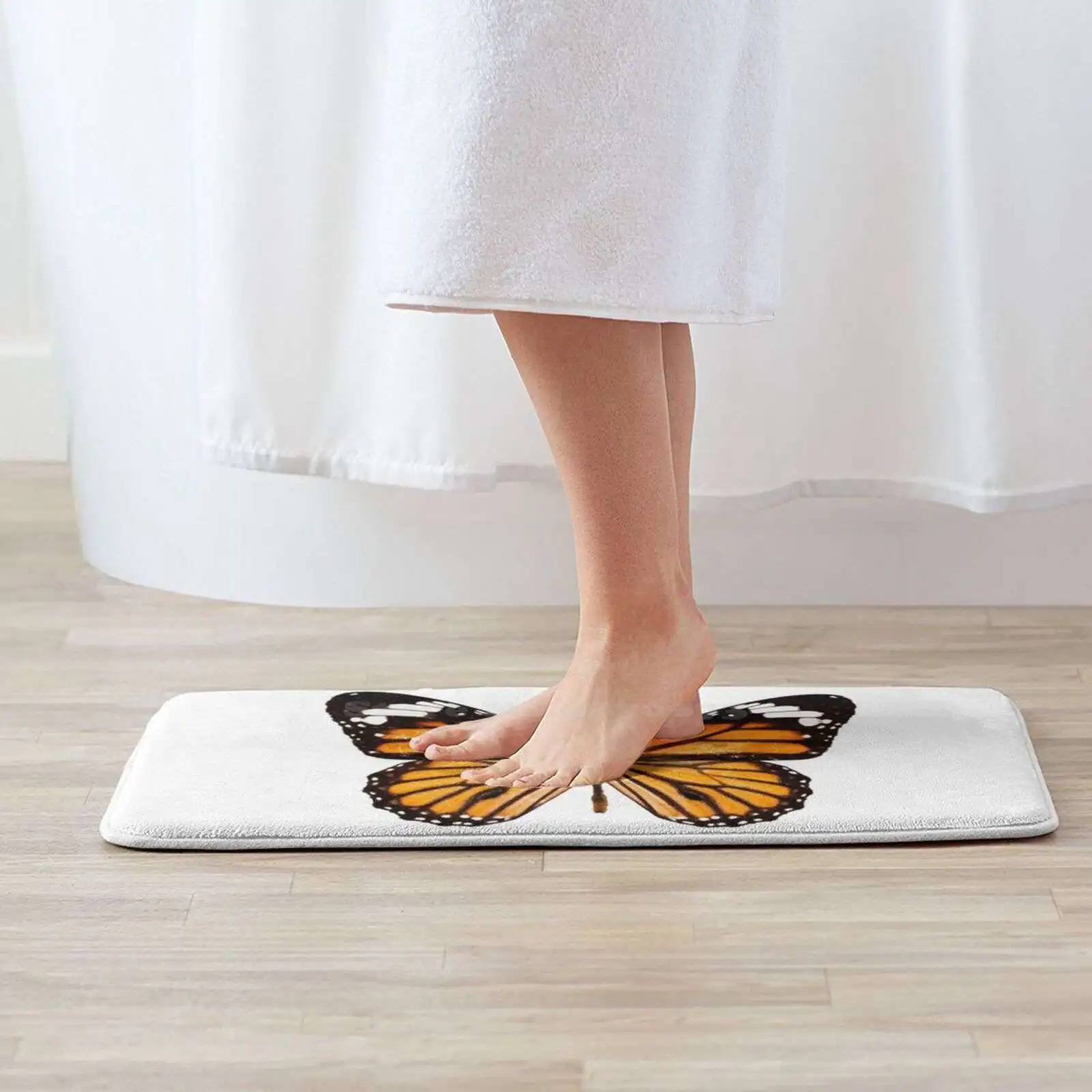 Monarch Butterfly Sticker Soft Cushion Car Home Carpet Door Mat Nature Wings Insects Flower Bug Summer Monarch Butterflies