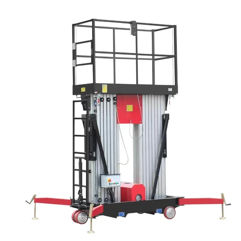 

Foldable electric scaffolding lifting platform Double mast vertical lift