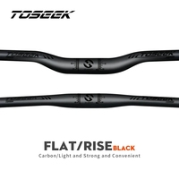 TOSEEK Carbon Fiber Bicycle MTB Handlebar 31.8mm One-shaped Handlebars Swallow-shaped Handle bar Bike Mountain Parts