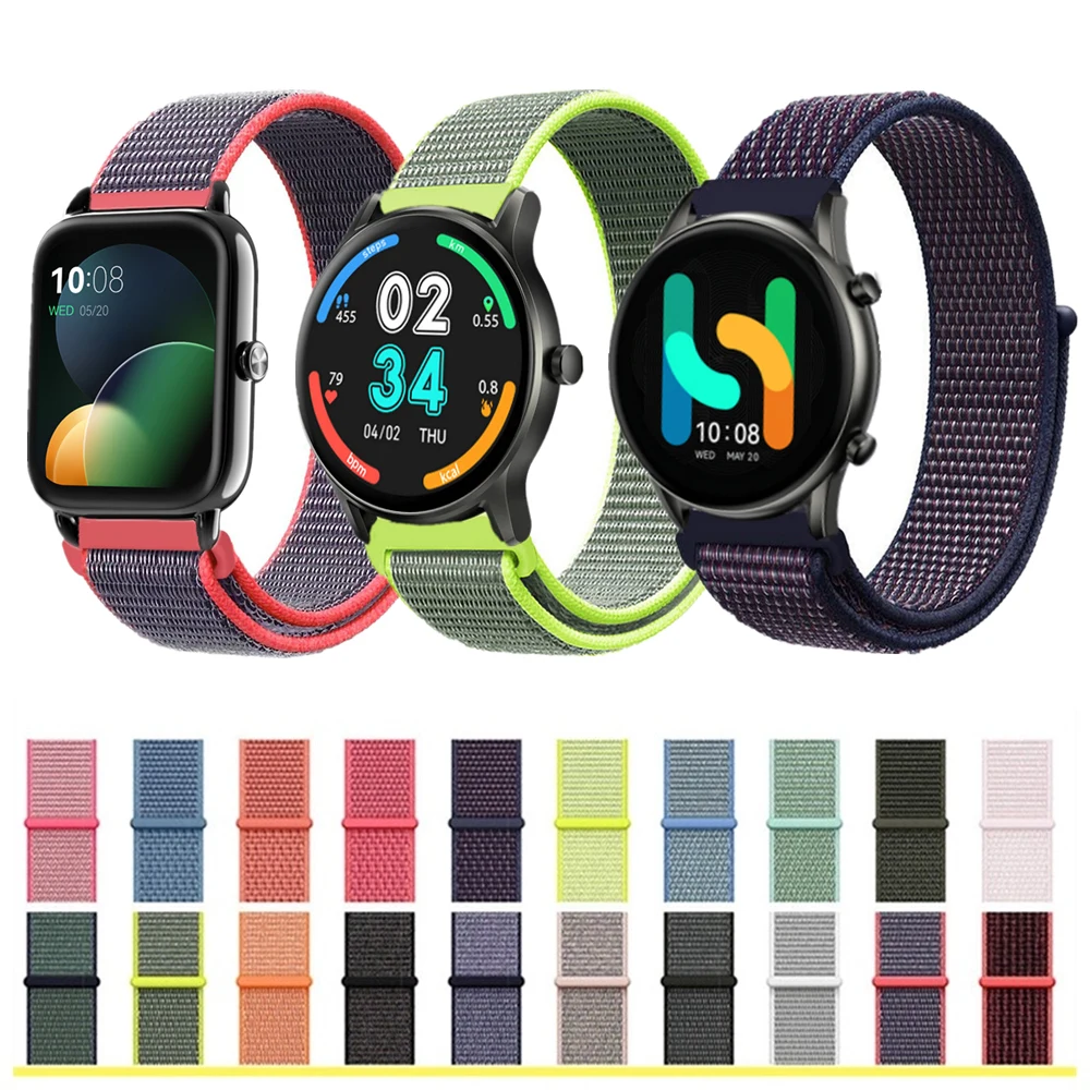 Loop Woven Nylon Wrist Strap For Haylou RS4 PLUS RS3 Sport Bracelet For Haylou GS GST Lite RT RT2 Smart Watchband Accessories