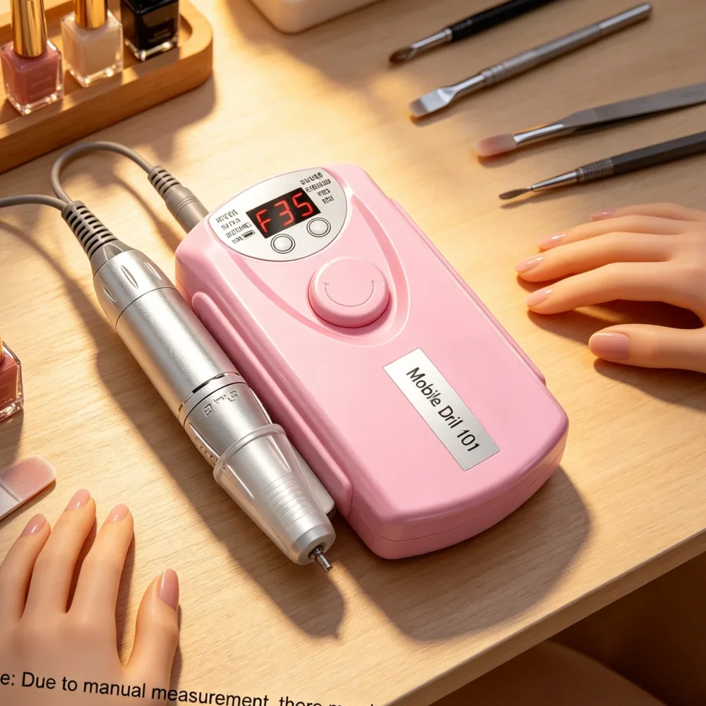 

35000RPM Rechargeable Nail Drill Low Noise Professional Electric Manicure Polisher For Acrylic Gel Nails
